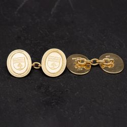 Second Hand 18ct Yellow Gold Engraved Cufflinks 4119570