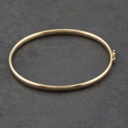 Second Hand 9ct Yellow Gold Plain Bangle 41211351