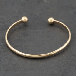 Second Hand 9ct Yellow Gold Torque Bangle 41211353