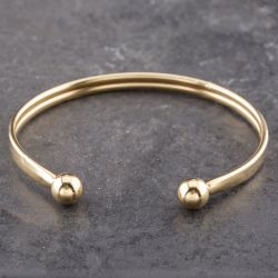 Second Hand 9ct Yellow Gold Torque Bangle 41211377