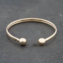 Second Hand 9ct Yellow Gold Plain Torque Bangle 41211389