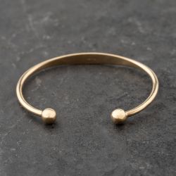 Second Hand 9ct Yellow Gold Id Small Torque Bangle 41211394