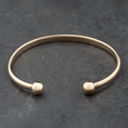 Second Hand 9ct Yellow Gold Plain Torque Bangle 41211413