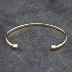 Second Hand 9ct Yellow Gold Torque Bangle 41211435