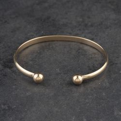 Second Hand 9ct Yellow Gold Torque Bangle 41211447