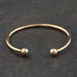 Second Hand 9ct Yellow Gold Plain Small Torque Bangle 41211457