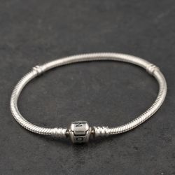 Second Hand Pandora Silver 8 Inch Charm Bracelet 41221447