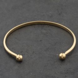 Second Hand 9ct Yellow Gold Plain Small Torque Bangle 41240011