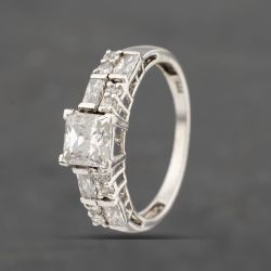 Second Hand Silver Cubic Zirconia Dress Ring 41251514