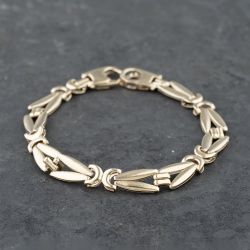 Second Hand 9ct Yellow Gold Fancy 7.5 Inch Chain Bracelet 41281579