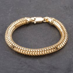 Second Hand 9ct Yellow Gold 7.5 Inch Snake Chain Bracelet 41281685