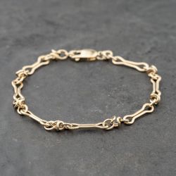 Second Hand 9ct Yellow Gold 7.5 Inch Fancy Chain Bracelet 41281773