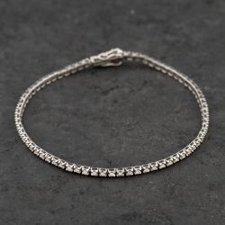Second Hand 18ct White Gold 1.40ct Diamond 7.5 Inch Tennis Bracelet 41281788