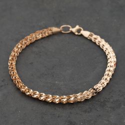 Second Hand 9ct Rose Gold 7.5 Inch Fancy Bracelet 41281796