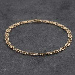 Second Hand 9ct Yellow Gold 8 Inch Fancy Chain Bracelet 41281864