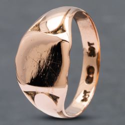 Second Hand Vintage Rose Gold Signet Ring 41341577