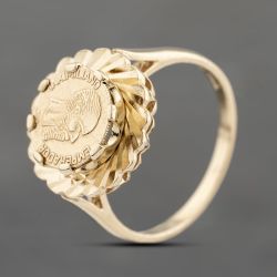 Second Hand 9ct Yellow Gold Peso Signet Ring 41342150