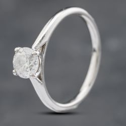 Second Hand Platinum 0.50ct Brilliant Cut Diamond Solitaire Ring 41481703