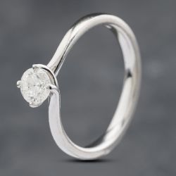 Second Hand Platinum 0.40ct Brilliant Cut Diamond Solitaire Ring 41481705