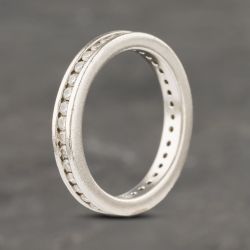 Second Hand Platinum 0.55ct Brilliant Cut Diamond Channel Set Full Eternity Ring 41481903