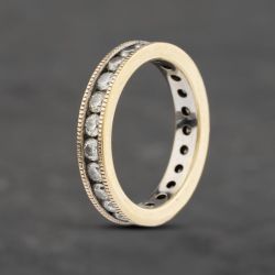Second Hand 9ct Yellow Gold 1.00ct Brilliant Cut Diamond Full Eternity Ring 41481986