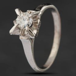 Second Hand Platinum 0.30ct Diamond Solitaire Ring 41482603