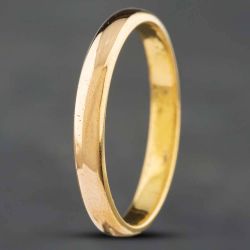 Second Hand Vintage 22ct Yellow Gold 3mm Plain Wedding Ring 41871015