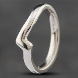 Second Hand Platinum Court 3mm Shaped Wedding Ring 41871085