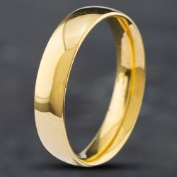 Second Hand 9ct Yellow Gold 5mm Plain Wedding Ring 41871112