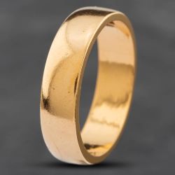 Second Hand Vintage Yellow Gold 5mm Plain Wedding Ring 41871129