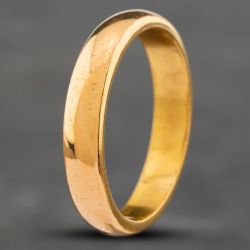 Second Hand 22ct Rose Gold 3.5mm Plain Wedding Ring 41871154