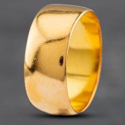 Second Hand Vintage 22ct Yellow Gold 8mm Plain Wedding Ring 41871247