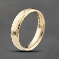 Second Hand 9ct Yellow Gold Plain 4.8mm Plain Wedding Ring 41871438