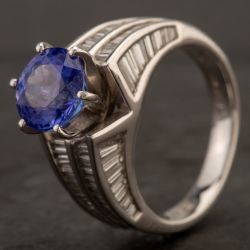 Second Hand Platinum Tanzanite Ring 4232028