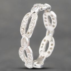 Second Hand Platinum Diamond Fancy Full Eternity Ring 43121073