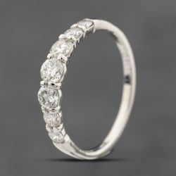 Second Hand Platinum 0.70ct Brilliant Cut Diamond Graduated Seven Stone Ring 43121188