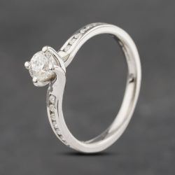 Second Hand Platinum 0.50ct Brilliant Cut Diamond Solitaire Ring 43121219