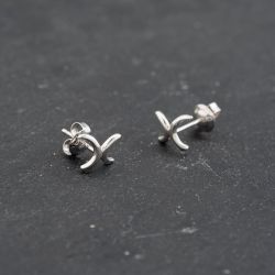 Second Hand 9ct White Gold 6mm Stud Earrings 43171397
