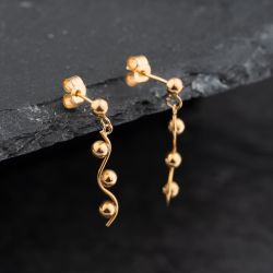 Second Hand Yellow Gold 26mm Stud Earrings 43171428