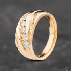 Second Hand 14ct Yellow Gold Diamond Ring 4328669