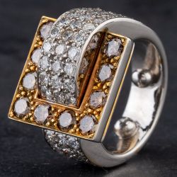 Second Hand 14ct White Gold Diamond Cluster Ring 4328676