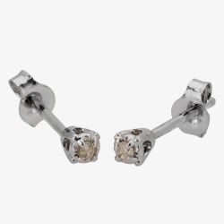Second Hand 14ct White Gold 0.07ct Diamond Stud Earrings 4333087