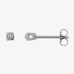 Second Hand 14ct White Gold 0.07ct Diamond Stud Earrings 4333096