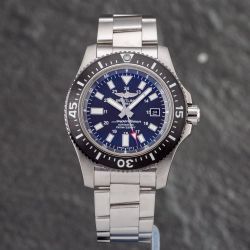 Second Hand Breitling Mens Superocean 44 Black Bracelet Watch Y1739310/BF45