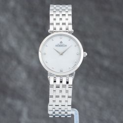 Second Hand Michel Herbelin Ladies Epilson Silver Bracelet Watch 17116/B89