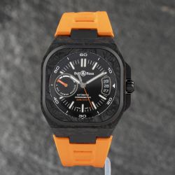 Second Hand Bell & Ross Br-X5 Carbon Orange Watch BR X5