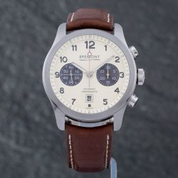 Second Hand Bremont Mens Alt1-C Cream Dial Leather Strap Watch ALT1-C/WH-BK