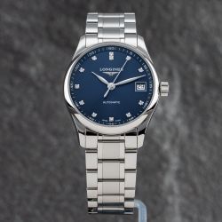 Second Hand Longines Ladies Master Collection Blue Dial Silver Bracelet Watch L23574976