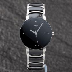 Second Hand Rado Mens Centrix Black Bracelet Watch R30934712
