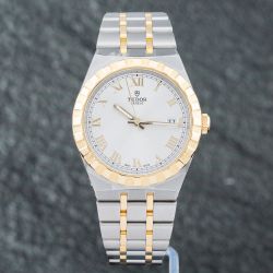 Second Hand Tudor Mens Royal Two Colour Silver Bracelet Watch M28503-0001